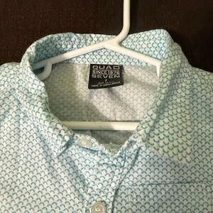 Boys Blue Patterned Shirt